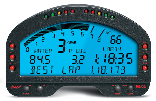 AIM MXL Pista race datalogger set - Klik op de afbeelding om het venster te sluiten